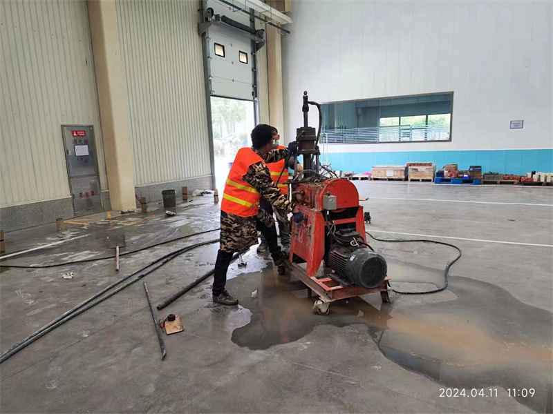 点军厂房地面下沉塌陷注浆加固施工